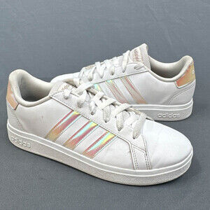 Adidas Sneakers 5.5 Youth Grand Court 2.0 Tennis Athletic Sport School Gym White